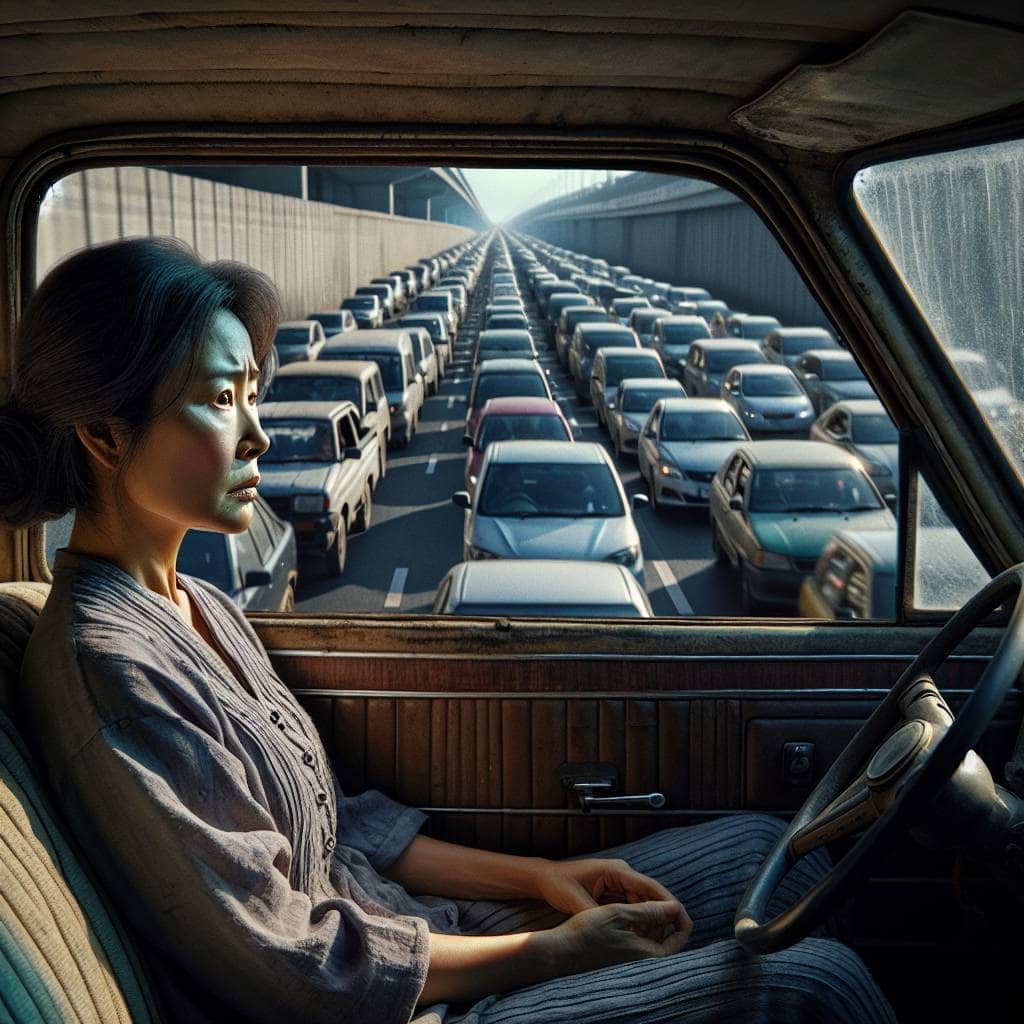 Cultivating resilience in adversity on highway.