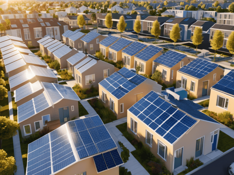 Blockchain Energy Trading concept illustration