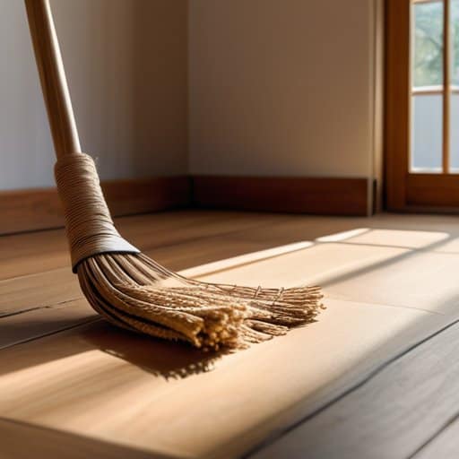 Sweeping floor, the zen of mundane chores