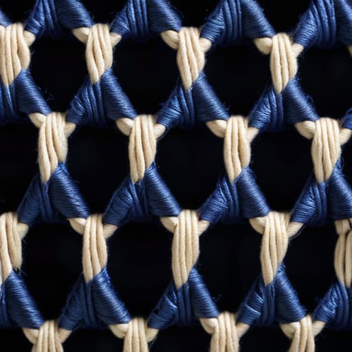 Tensile Strength of Reinforced Textiles via Geometric Stitch Patterns