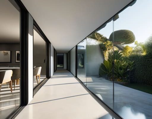 Smart-Glass Electrochromic Tinting on a living window.