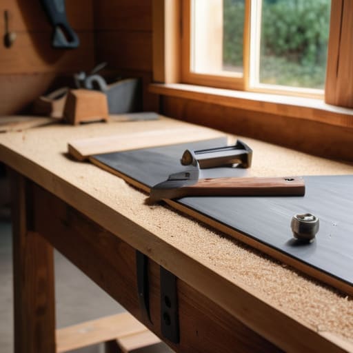 Upcycling wooden doors into furniture for maximum utility.